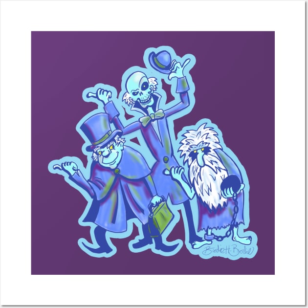 Beware of Hitchhiking Ghosts Wall Art by brodiehbrockie